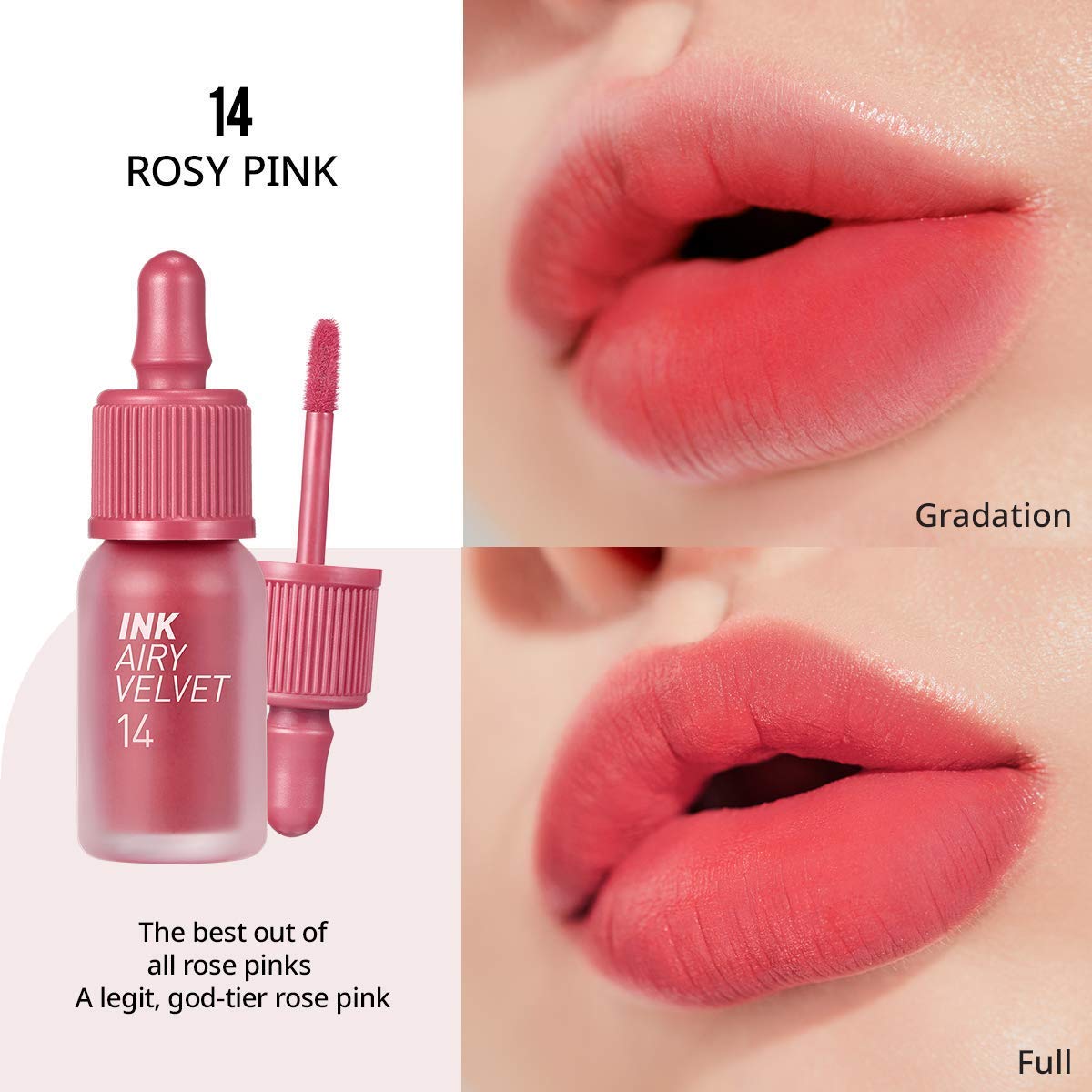 Peripera Ink Airy Velvet Lip Tint #14 Rosy Pink