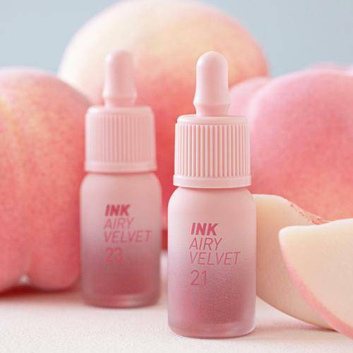 PERIPERA Ink Airy Velvet #24 Heavenly Peach Lip Tint 4g New Peaches Edition
