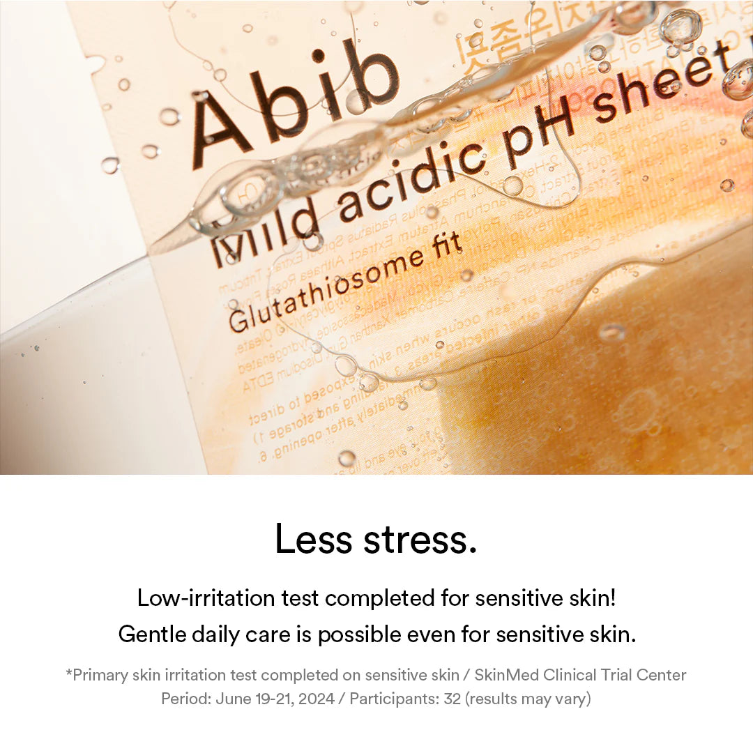 Abib Mild Acidic pH Sheet Mask Glutathiosome Fit - 1 pc