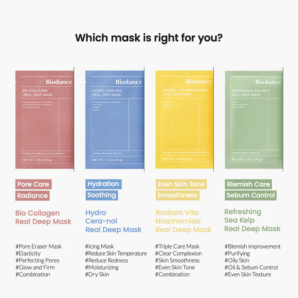 Biodance Refreshing Sea Kelp Real Deep Mask - 1 pc