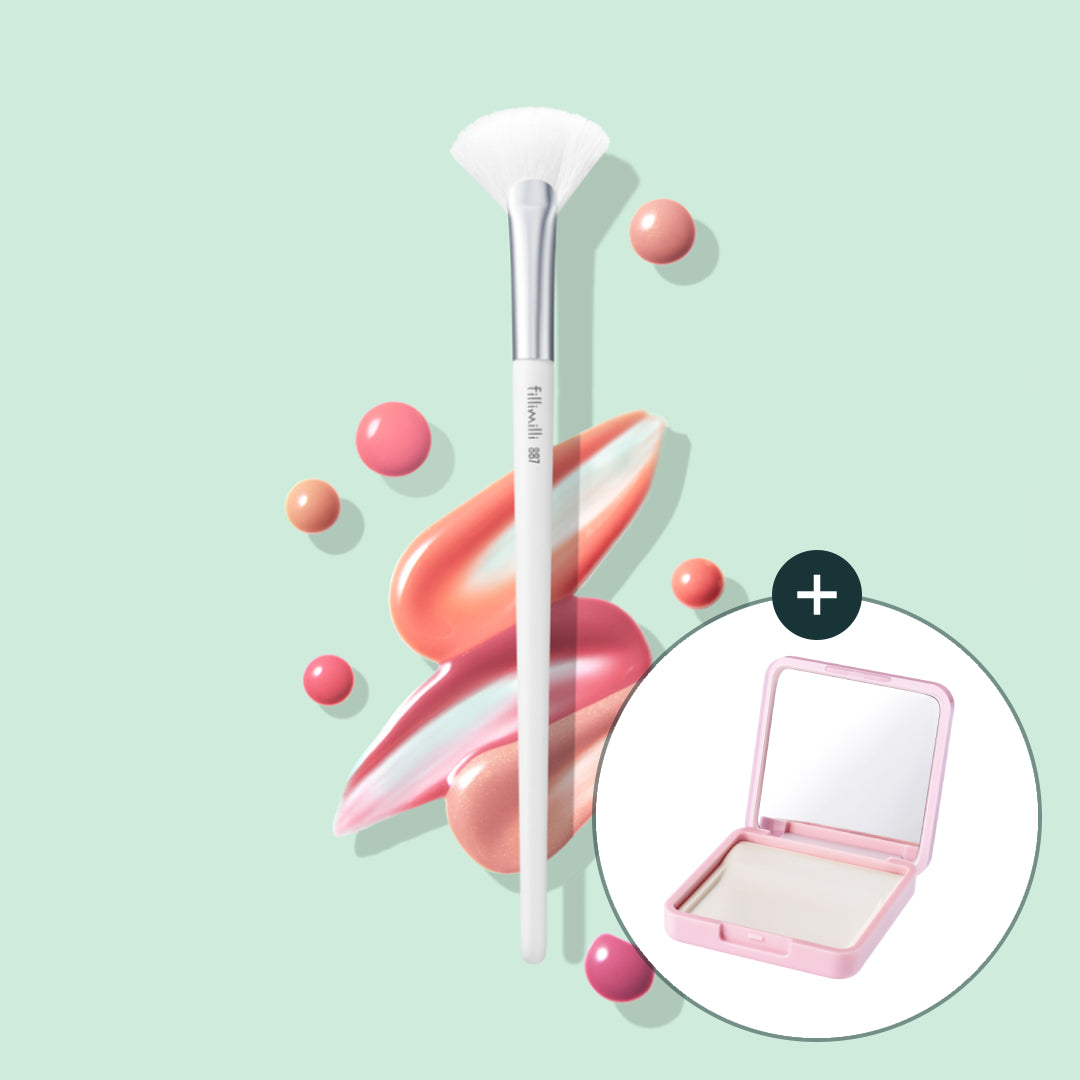 Fillimilli Watery Blusher Brush 887 Set (+Pact Type Makeup Palette)