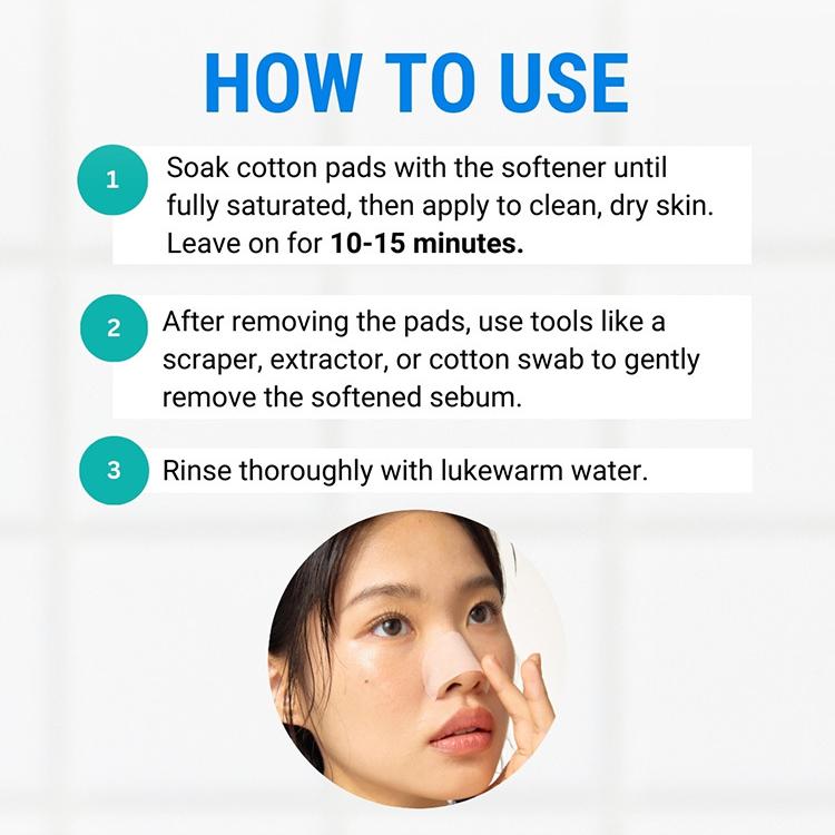 Jumiso Blackhead Melting Softener 150ml Cotton Pad & Swab Kit