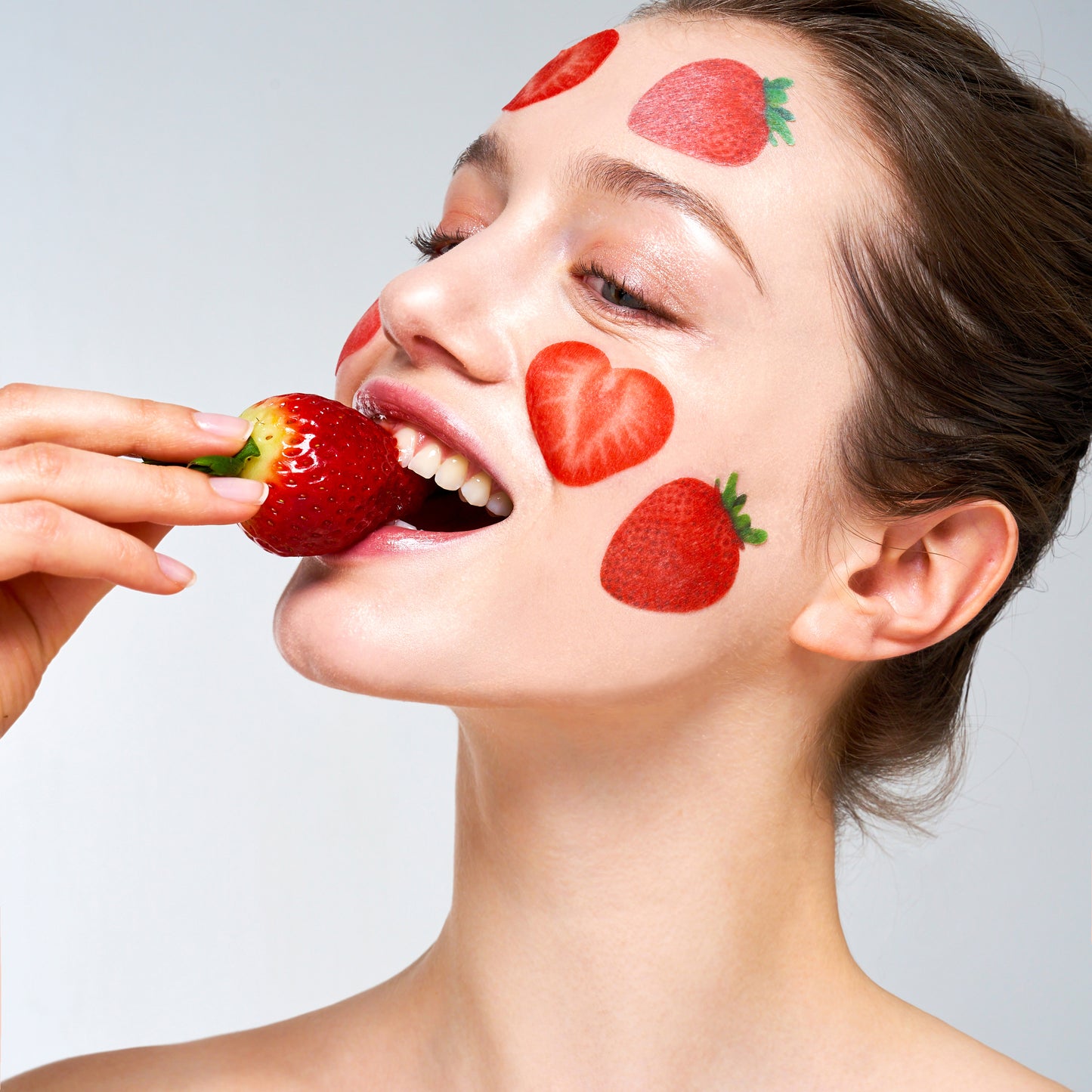 Kocostar I'm Your Mask Slice Mask Sheet - Makeup Prep Facial Mask - Strawberry Refining (6 Patches)