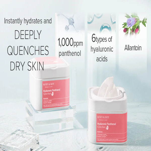 Mary & May Hyaluronic Panthenol Hydra Mask (30 pcs)