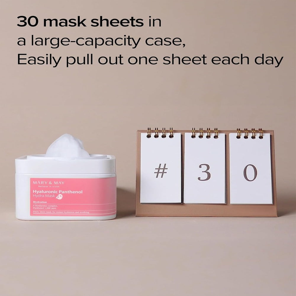 Mary & May Hyaluronic Panthenol Hydra Mask (30 pcs)