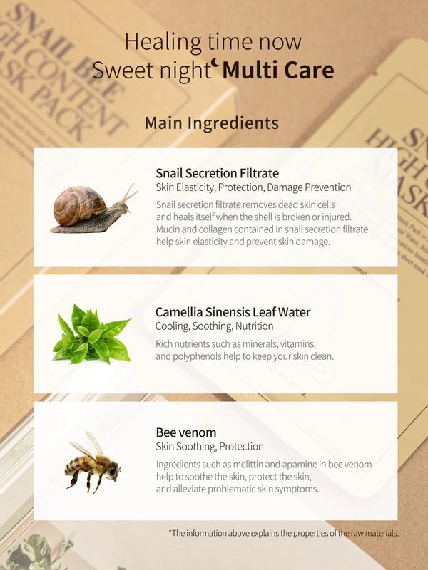 Benton Snail Bee High Content Mask Sheet - 1 Sheet