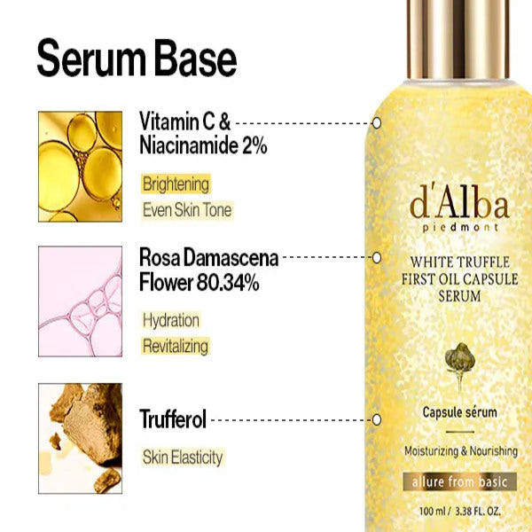 d'Alba Piedmont White Truffle First Oil Capsule Serum 100ml