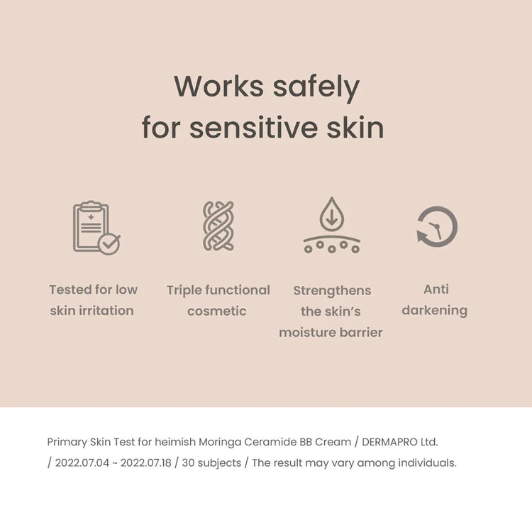 Heimish Moringa Ceramide BB Cream SPF 30 PA++ 29 Dark Olive - 30g