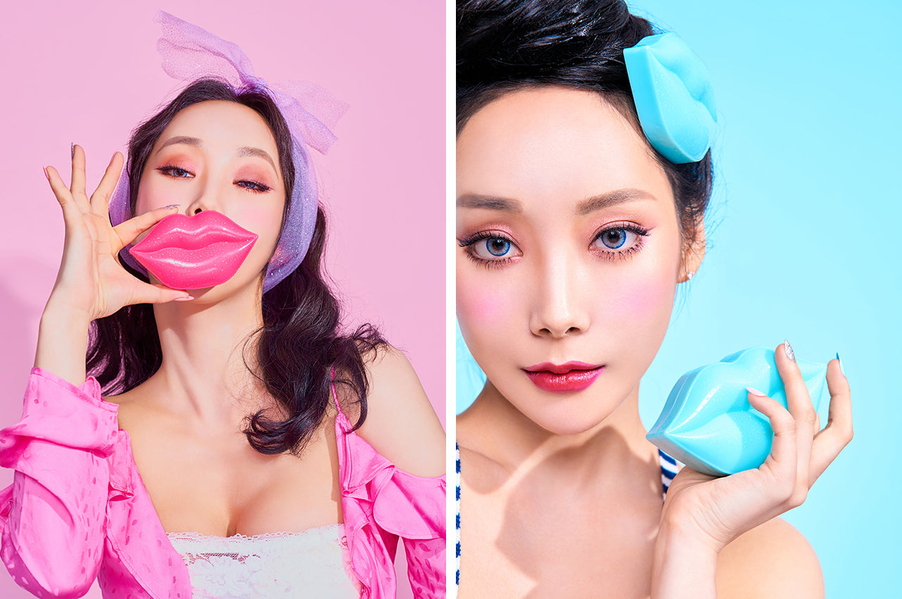 Kocostar Hydrogel Lip Mask - Mint Grape - 20 pcs