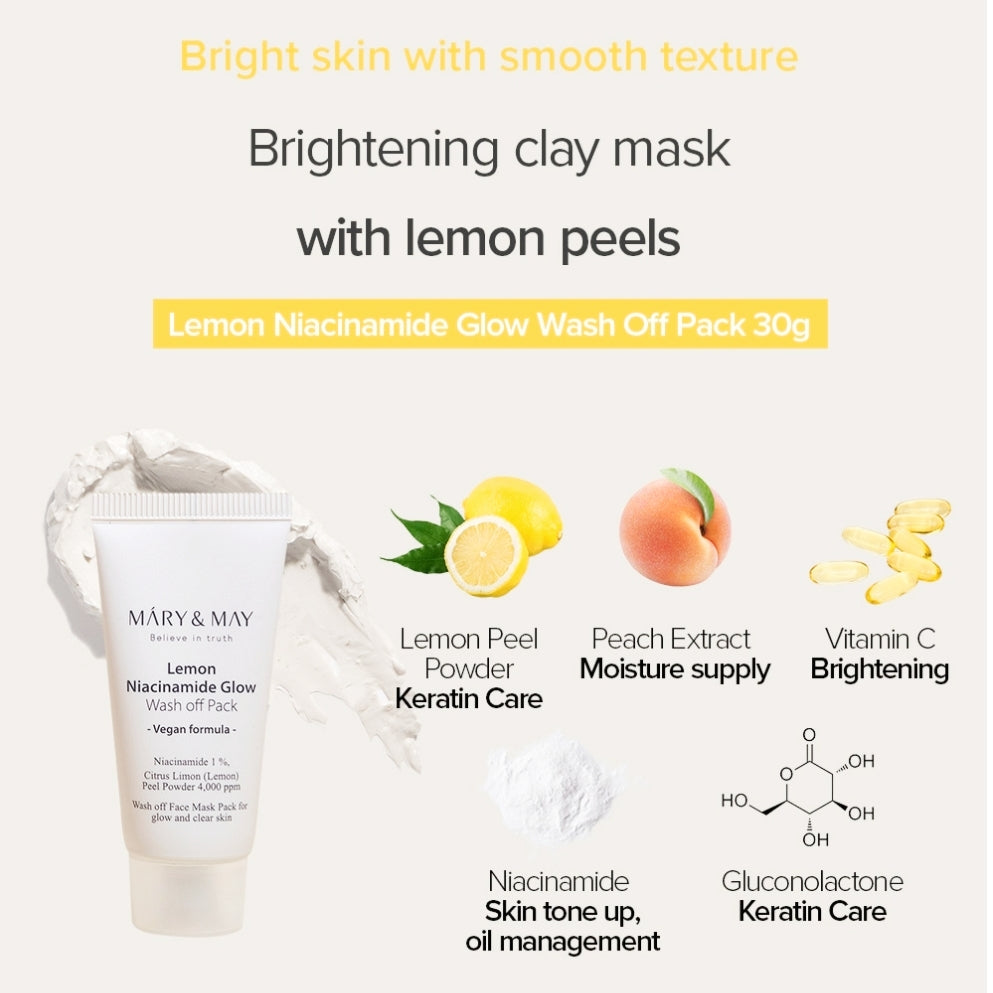 Mary & May Vegan Wash Off Mask Mini Gift Set 5 x 30g