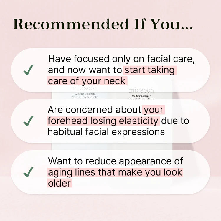 Mixsoon Melting Collagen Neck & Forehead Film - 1 pc