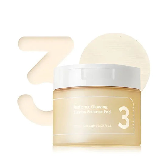 Numbuzin No.3 Radiance Glowing Jumbo Essence Pad - 70 pads