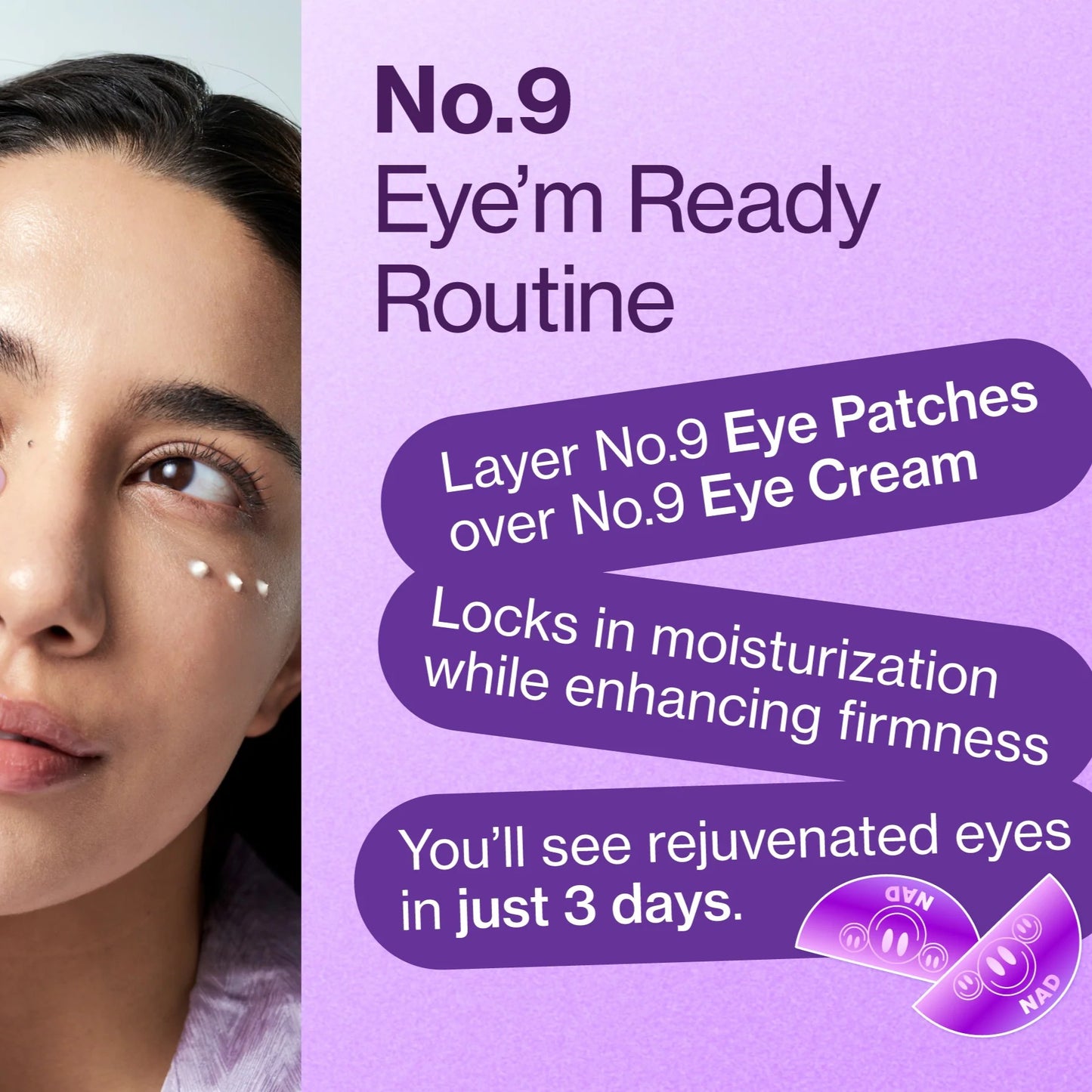 Numbuzin No.9 NAD Collagen Under Eye Patches (1 pair) - Overnight treatment