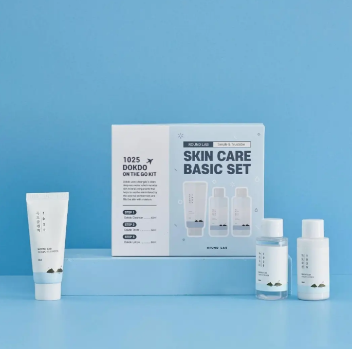 Round Lab 1025 Dokdo On The Go Kit (Cleanser 40ml + Toner 50ml + Lotion 50ml)