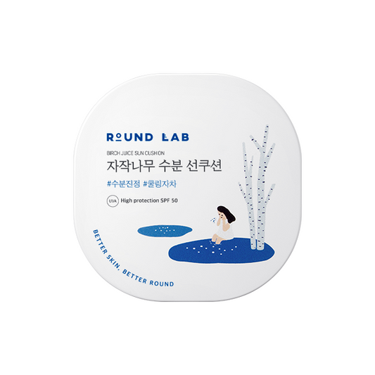 ROUND LAB Birch Juice Moisturizing Sun Cushion SPF50+ PA++++ 15g
