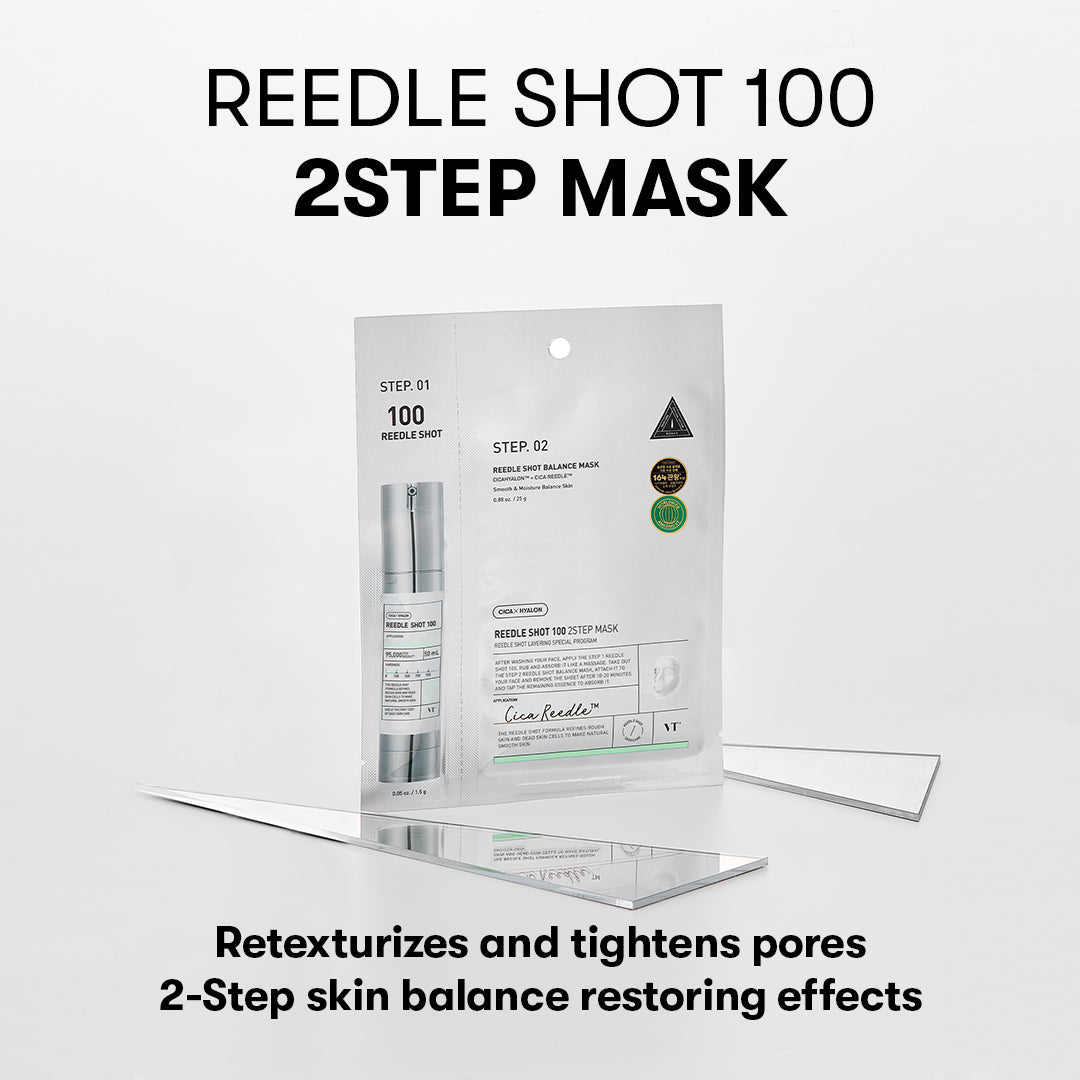 VT COSMETICS Mild Reedle Shot 100 2Step Mask (1.5g + 25g)