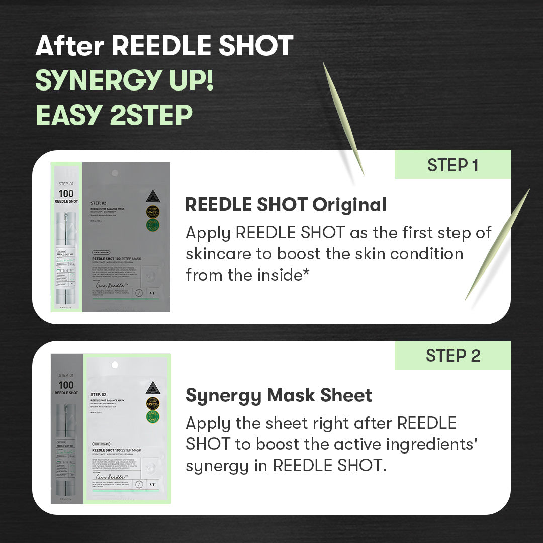 VT Cosmetics Reedle Shot 700 2Step Mask Sheet (1.5g+25g)