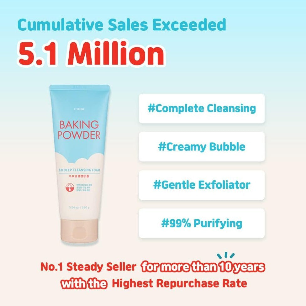 Etude House Baking Powder B.B Deep Foam 30ml mini travel