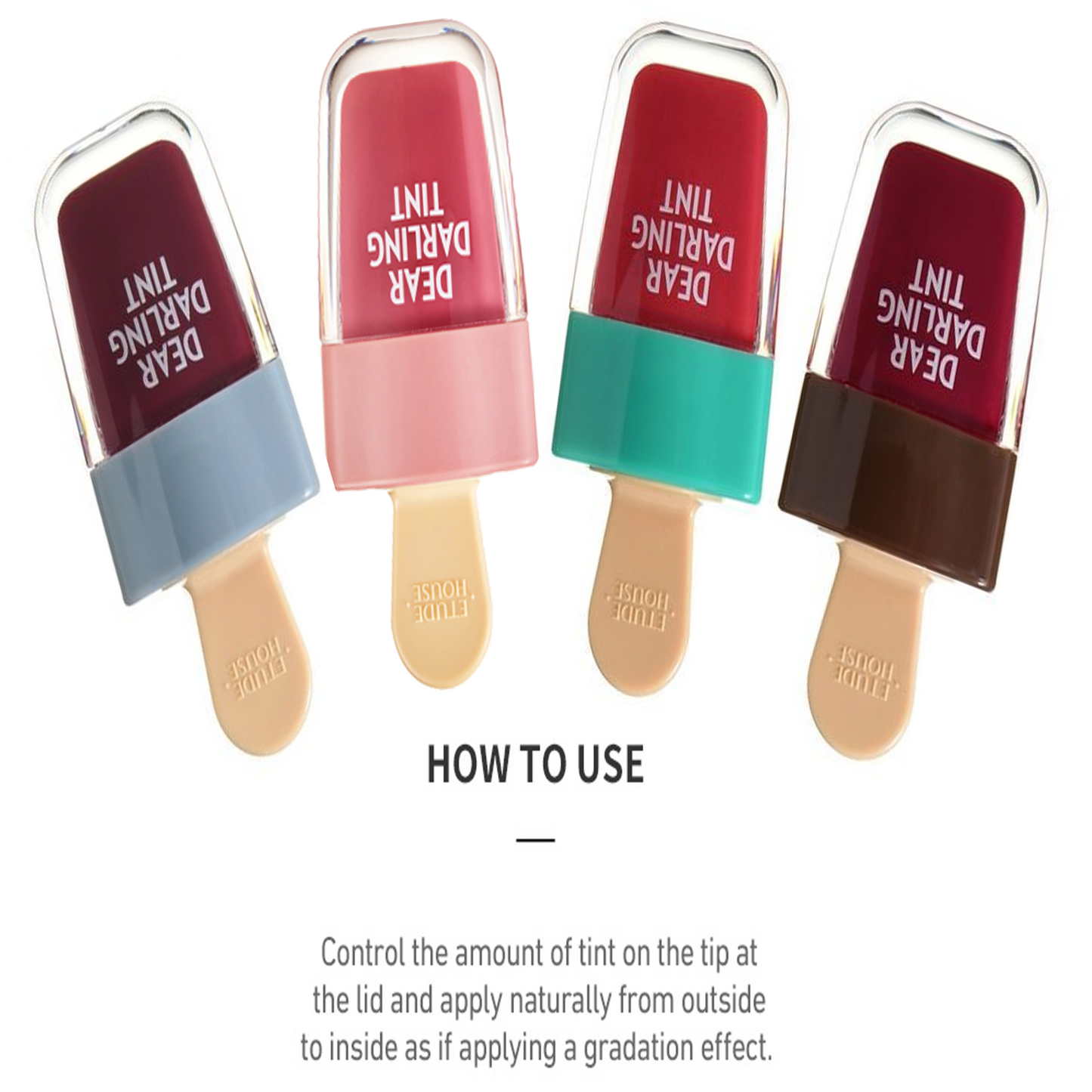 Etude House Dear Darling Water Gel Tint Ice Cream edition RD307 - Watermelon Red 4.5g