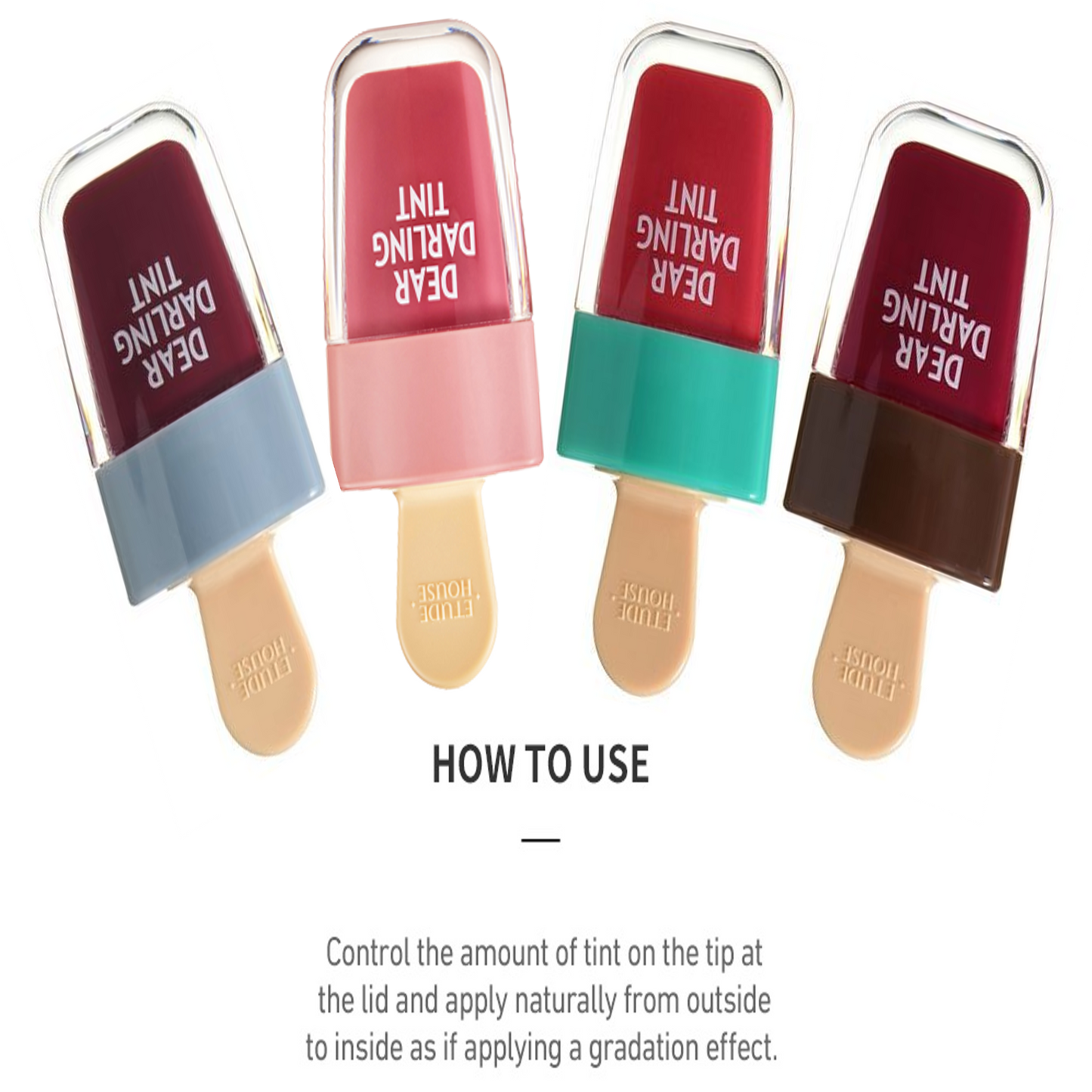 Etude House Dear Darling Water Gel Tint Ice Cream Edition RD308 Honey Red - 4.5g