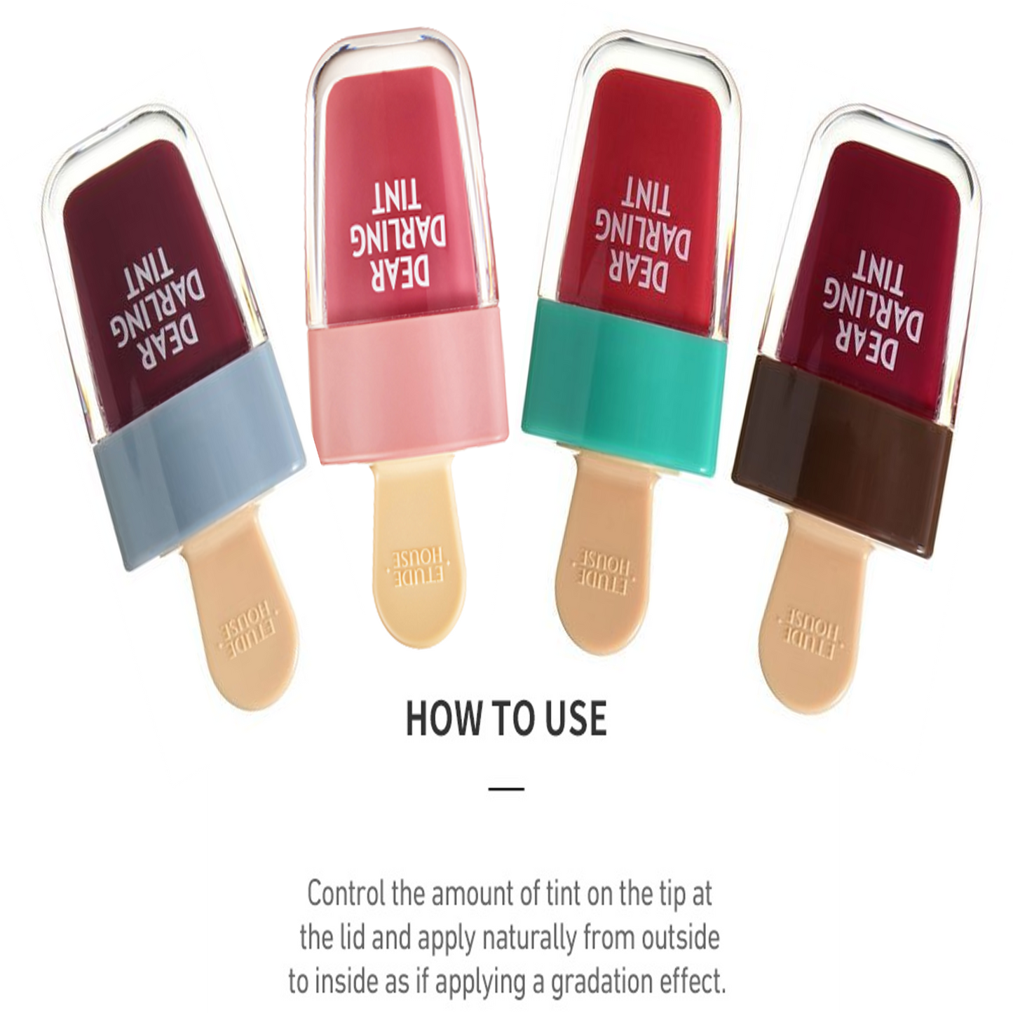 Etude House Dear Darling Water Gel Tint Ice Cream edition RD306 - Shark Red