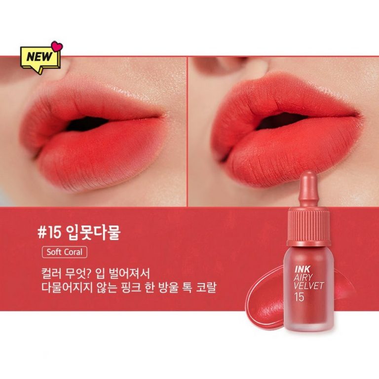 Peripera Ink Airy Velvet Lip Tint #15 Soft Coral