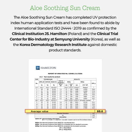Cosrx Aloe Soothing Sun Cream SPF50+ PA+++ 50ml