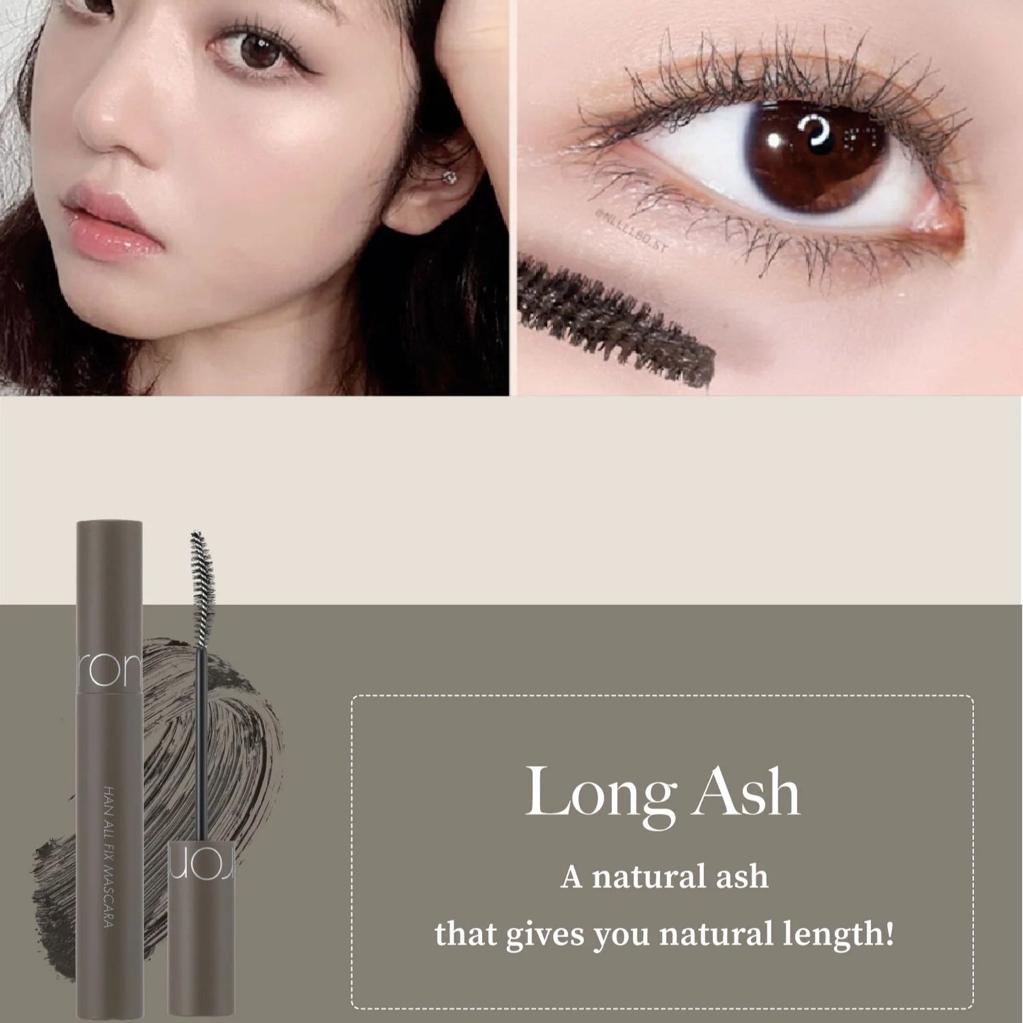 ROM&ND Han All Fix Mascara 7g - L02 Long Ash