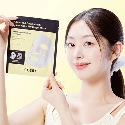 [NEW] Advanced Snail Mucin Glass Glow Hydrogel Mask (1 pc)