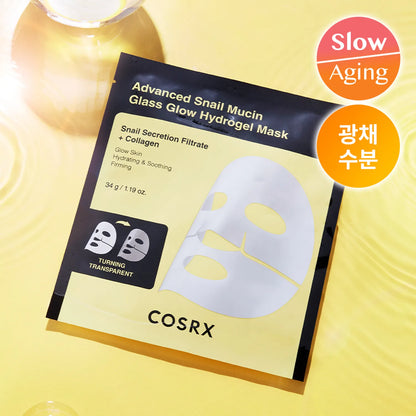 [NEW] Advanced Snail Mucin Glass Glow Hydrogel Mask (1 pc)
