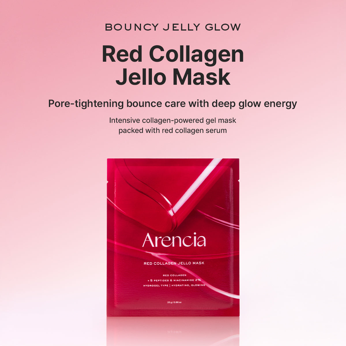 Arencia Red Collagen Jello Mask Box 25g x 4