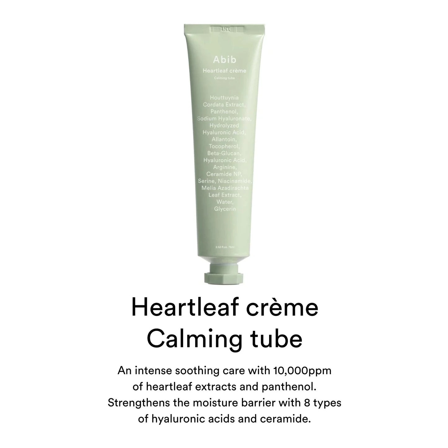 Abib Heartleaf Creme Calming Tube 75ml