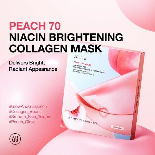 ANUA Peach 70 Niacin Brightening Collagen Mask (1 pc)
