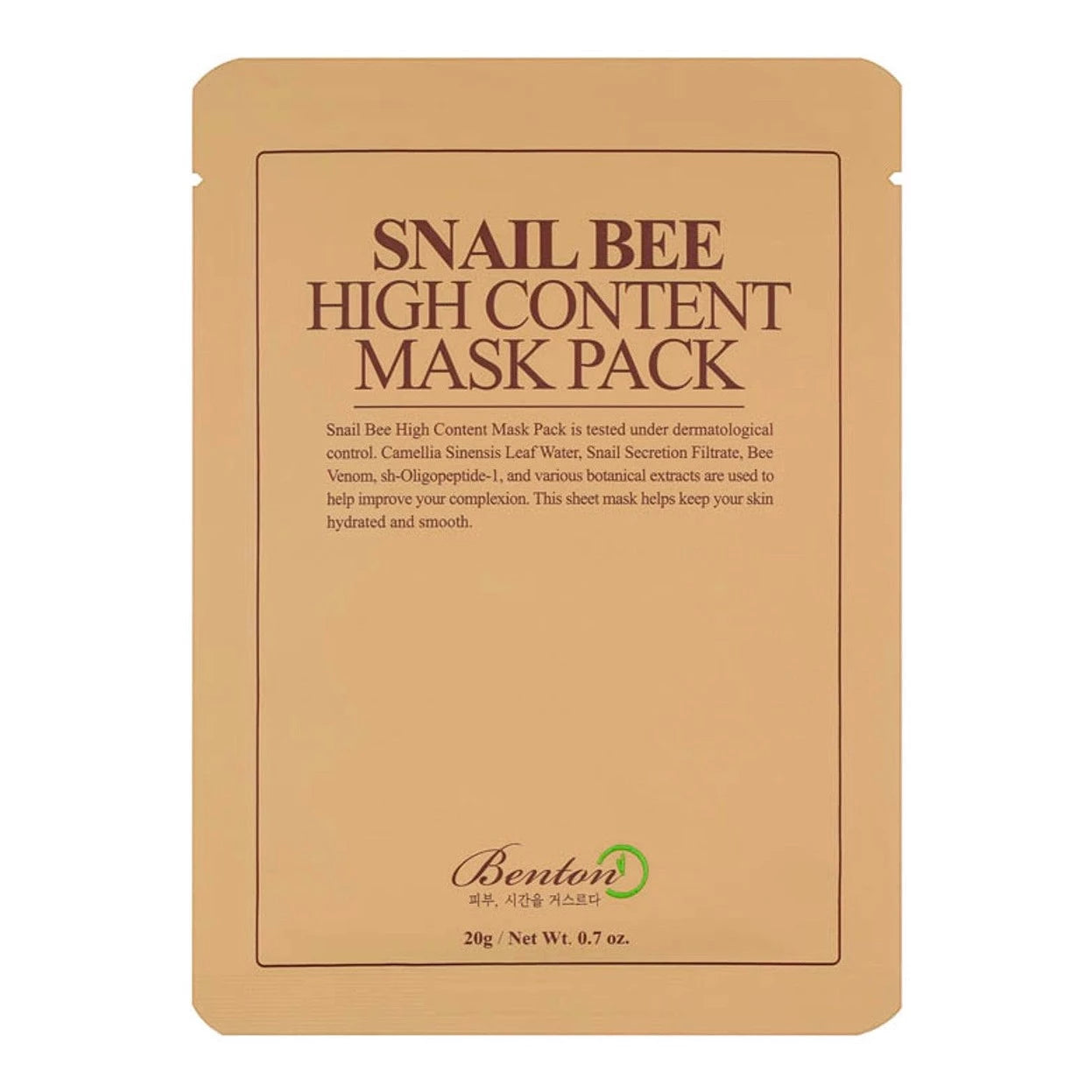 Benton Snail Bee High Content Mask Sheet - 1 Sheet