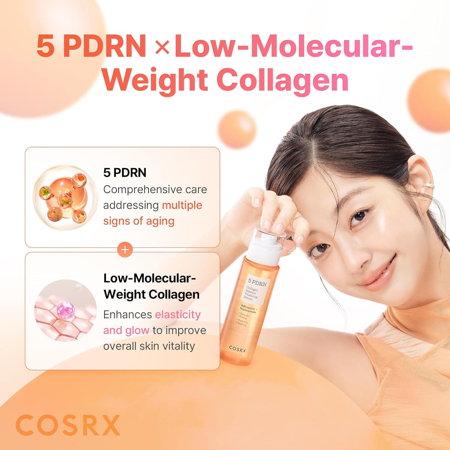 [NEW] COSRX 5 PDRN Collagen Intense Vitalizing Serum 100ml