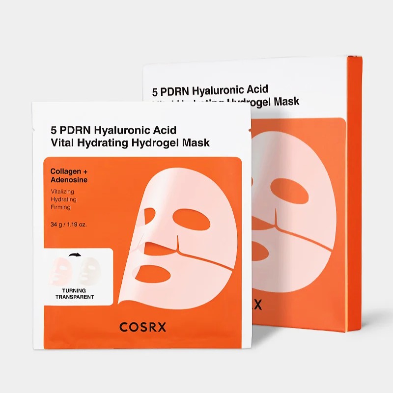 Cosrx 5 PDRN Hyaluronic Acid Vital Hydrating Hydrogel Mask Box Set (3 pcs)