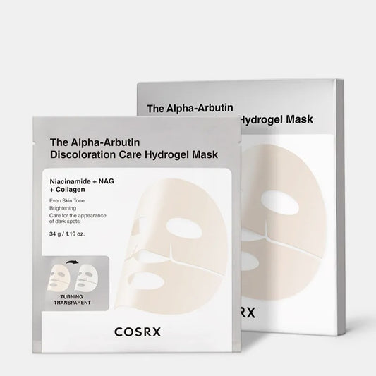 [NEW] COSRX The Alpha-Arbutin Discoloration Care Hydrogel Mask Box Set (3 pcs)
