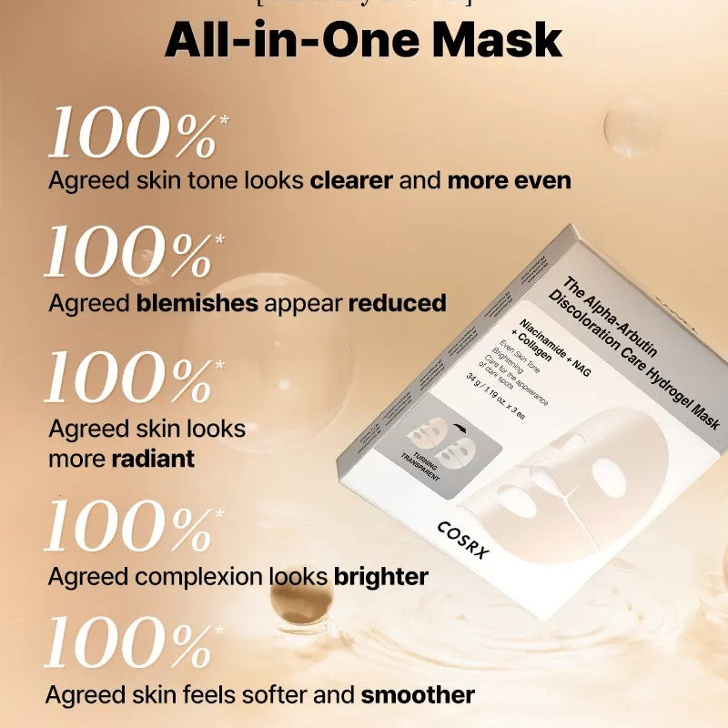 [NEW] COSRX The Alpha-Arbutin Discoloration Care Hydrogel Mask (1 pc)