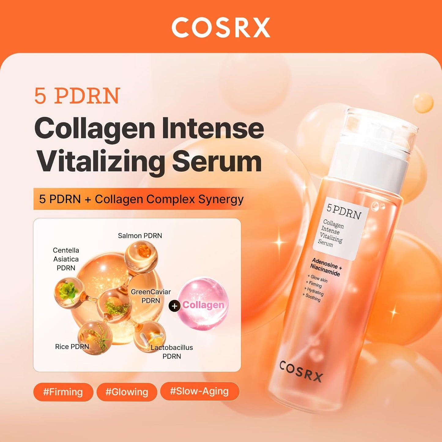 [NEW] COSRX 5 PDRN Collagen Intense Vitalizing Serum 100ml