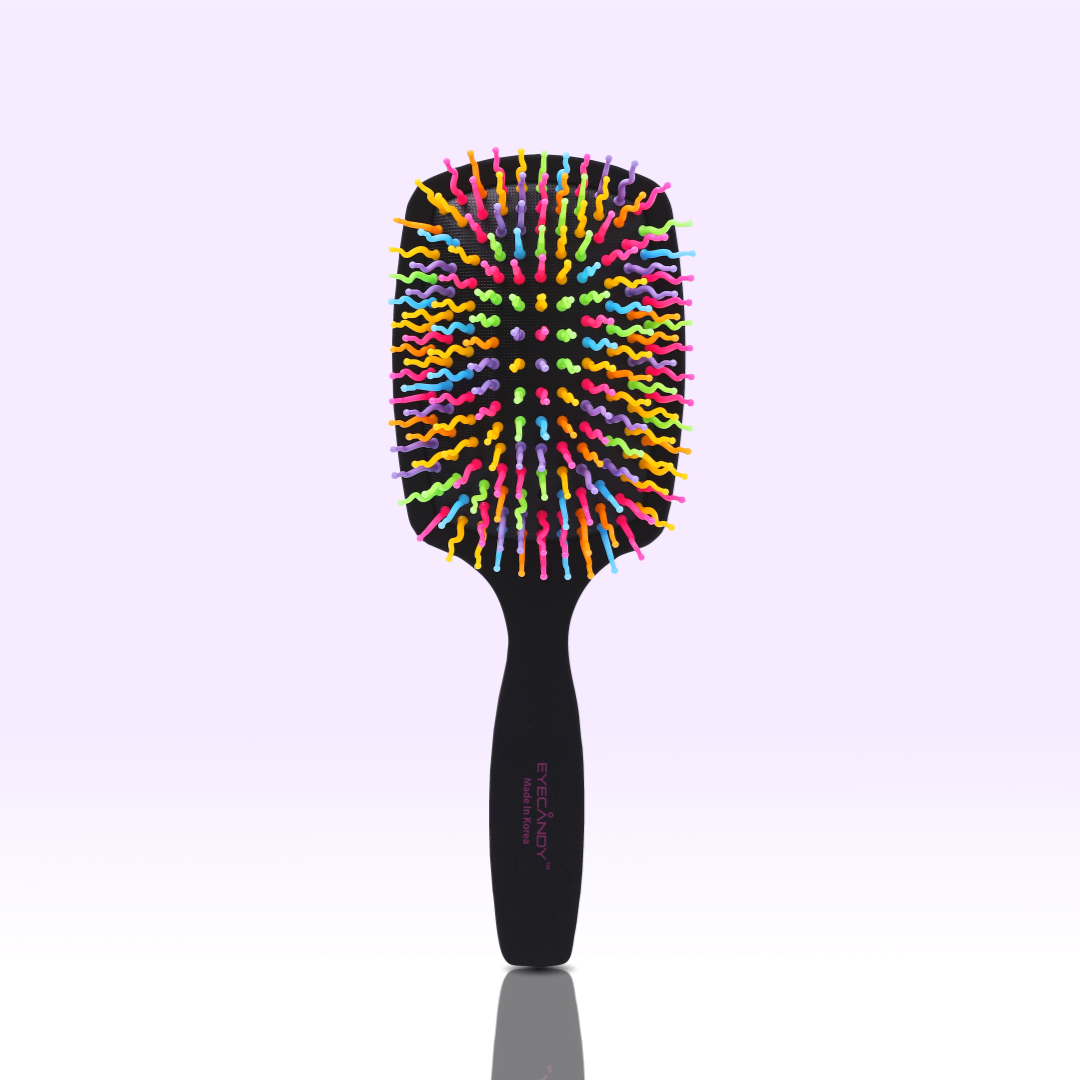EYECANDY Rainbow Volume S Paddle Brush (Black)
