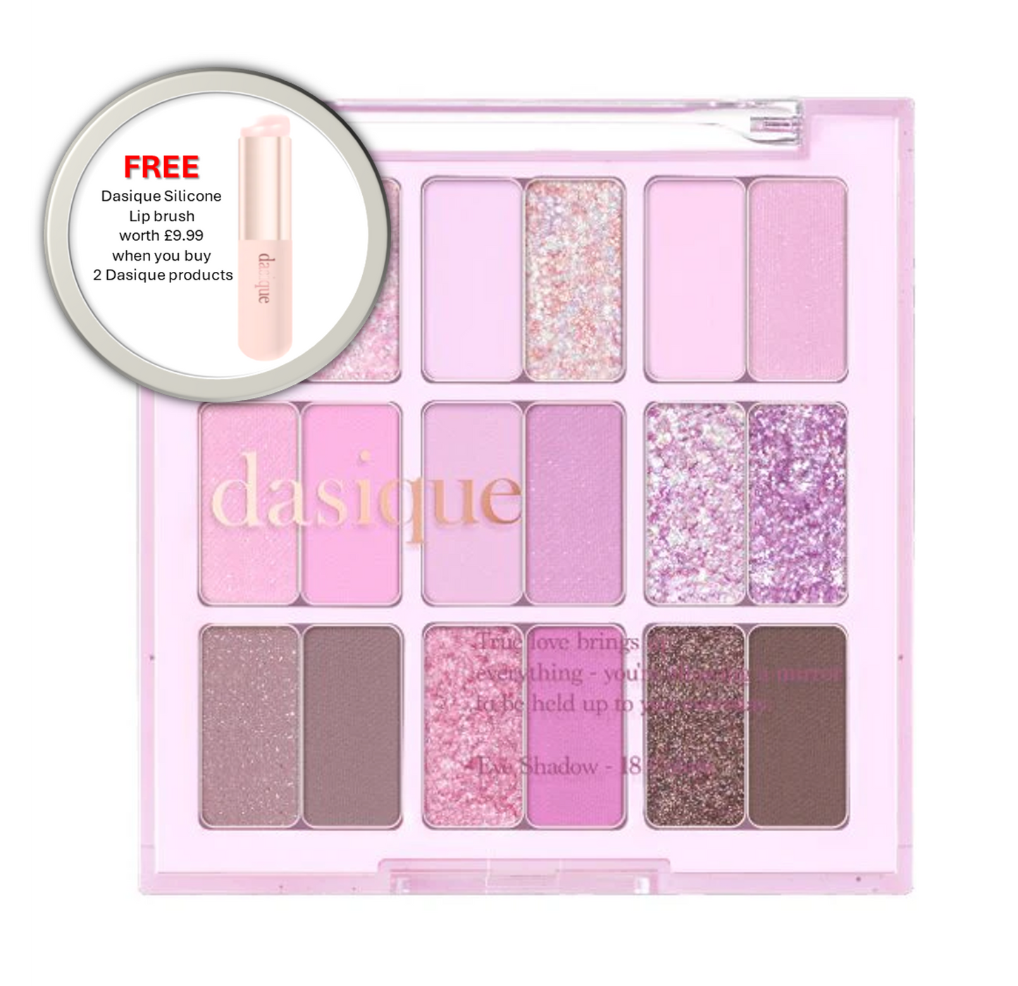 DASIQUE Eye Shadow Palette #18 Berry Smoothie - 8.2g