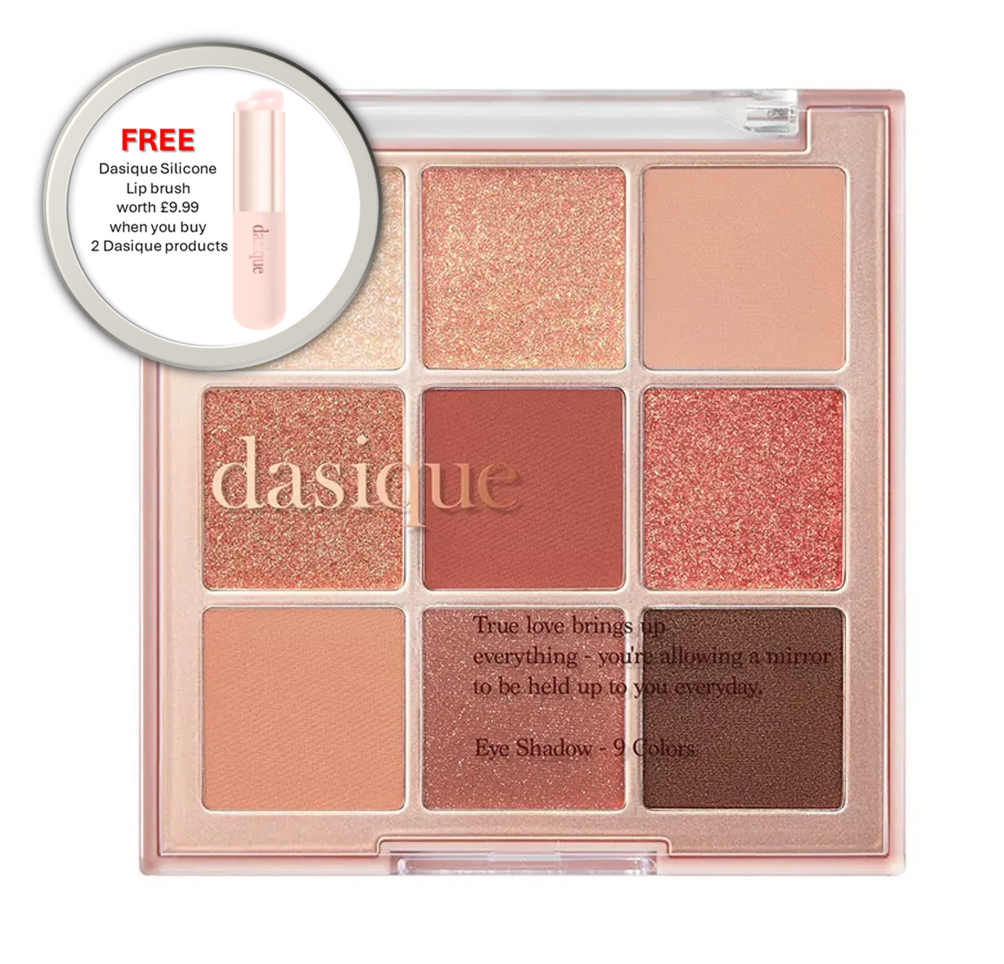 DASIQUE Eye Shadow Palette #02 Rose Petal - 7g