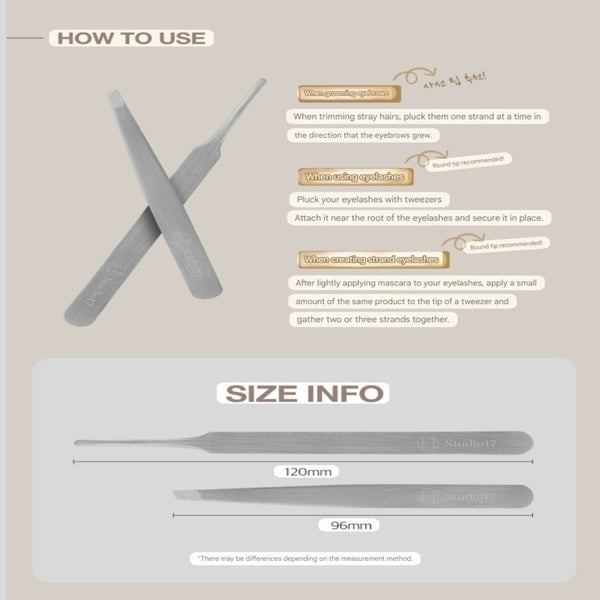 Studio17 Makeup Tweezer Duo