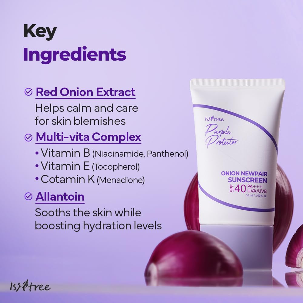 Isntree Onion Newpair Sunscreen SPF40 PA+++ UVA/UVB 50ml