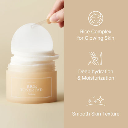 I'M FROM  Rice Toner Pad 140ml (60 pcs)