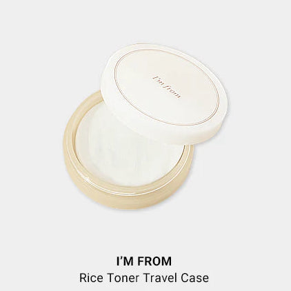 I'M FROM Rice Toner Pad travel case with tweezer