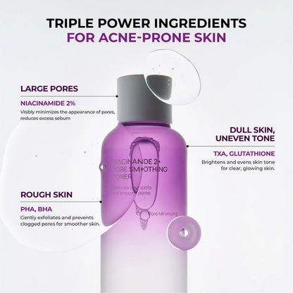 Jumiso Niacinamide 2+ Pore Smoothing Toner 205ml