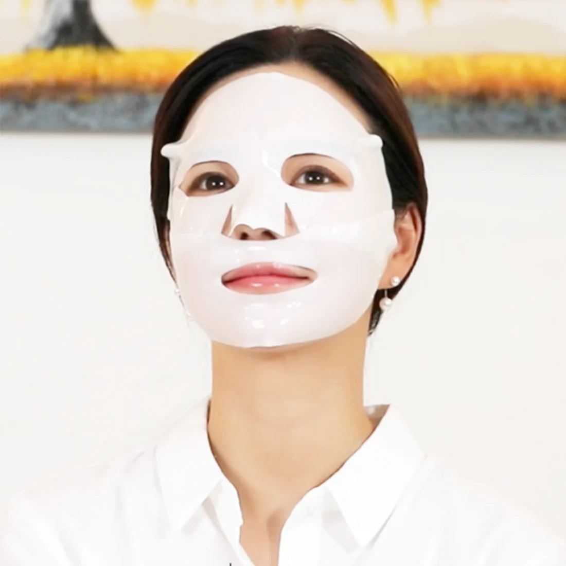 Kocostar a.m. SUNDAY Happy Hydrogel Mask - 1 pc (gel mask turns transparent over time)