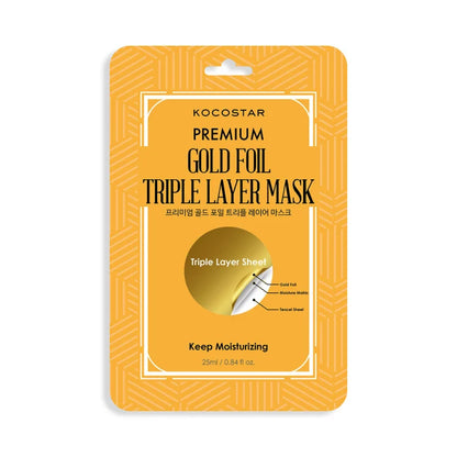Kocostar Premium Gold Foil Triple Layer Mask 25g