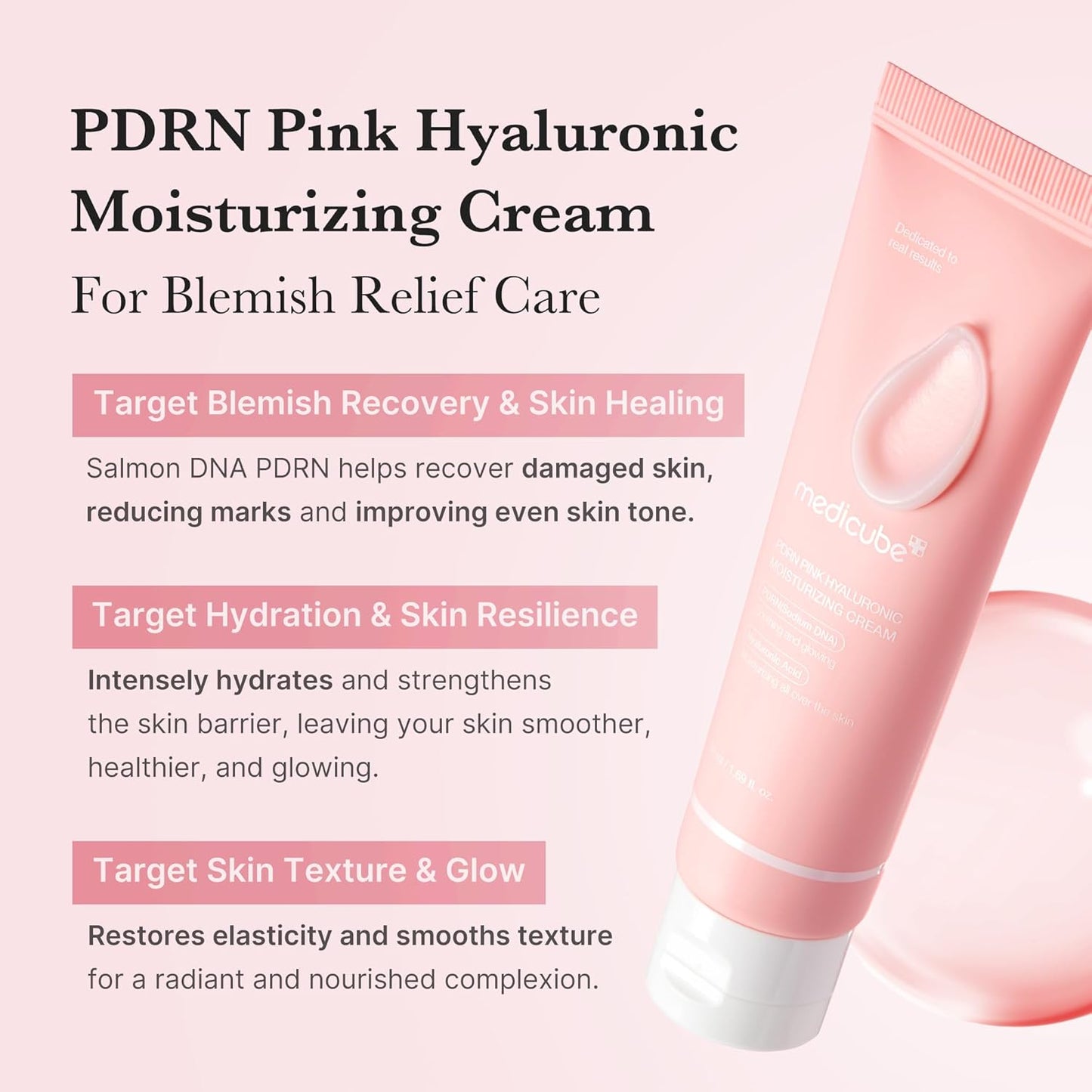 MEDICUBE PDRN Pink Hyaluronic Moisturizing Cream - 50ml
